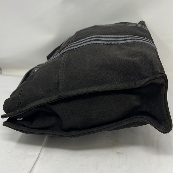 HERMÈS Toile Fourre-Tout MM Black Gray Tote - Picture 5 of 16